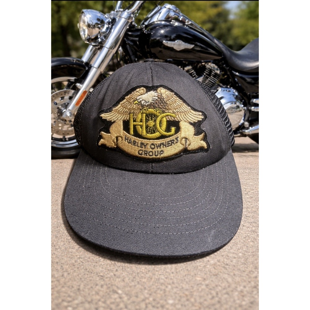 Harley Owners Group HOG Harley-Davidson Motorcycles vintage snapback hat
